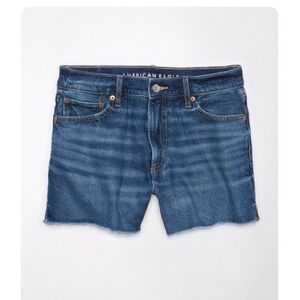 AE STRIGID SUPER HIGH-WAISTED RELAXED DENIM SHORTS